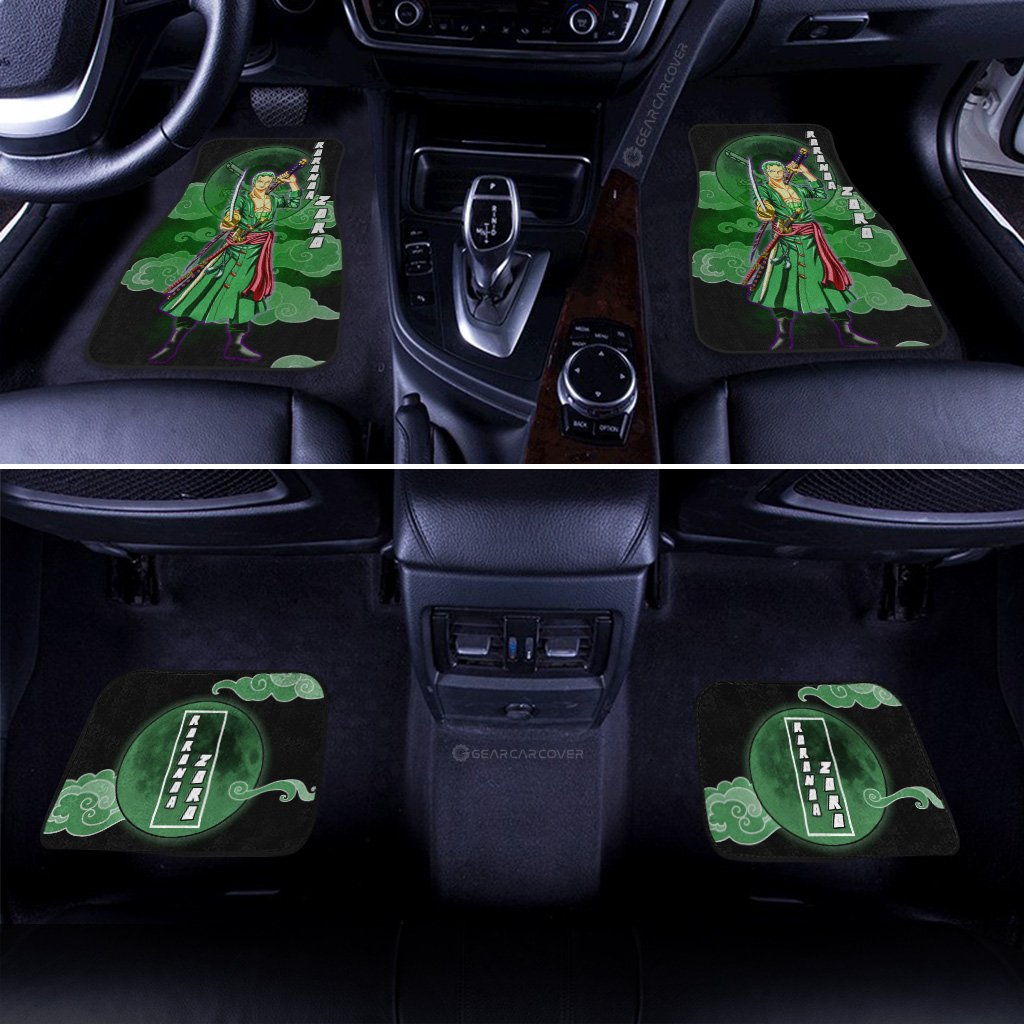 Roronoa Zoro Car Floor Mats Custom Anime One Piece Car Accessories Gifts For Anime Fans