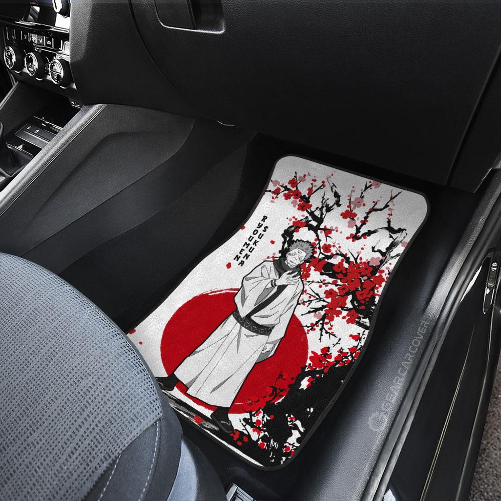 Ryomen Sukuna Car Floor Mats Custom Japan Style Jujutsu Kaisen Anime Car Accessories