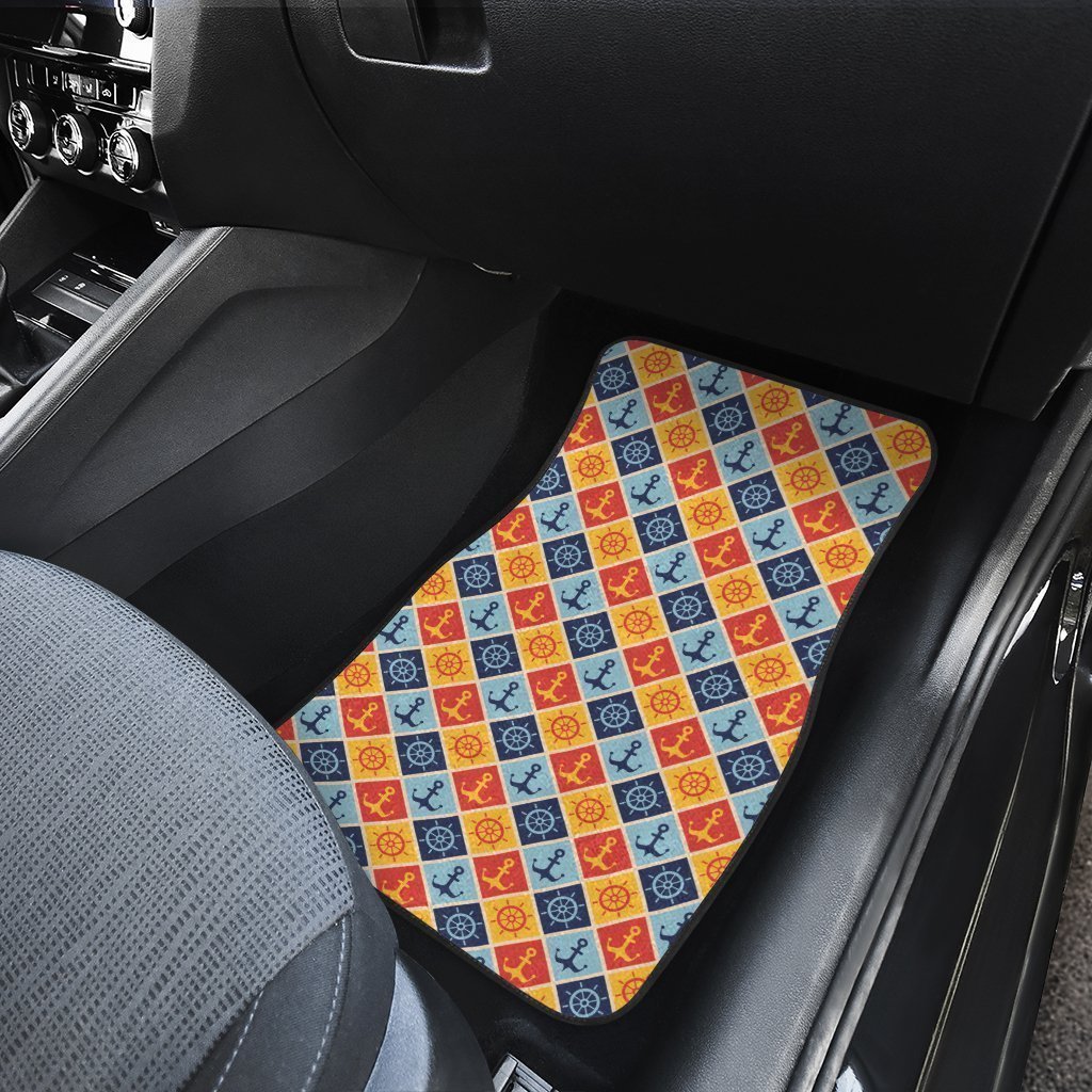 Sailor Anchor Car Floor Mats Custom Pattern Car Accessories
