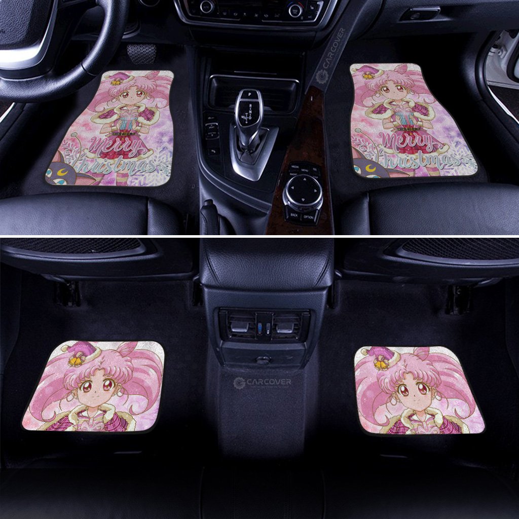 Sailor Chibi Moon Merry Christmas Car Floor Mats Custom Anime Sailor Moon Car Accessories