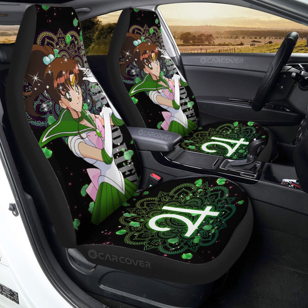 Sailor Jupiter Car Seat Covers Custom Sailor Moon Anime Car Interior Accessories
