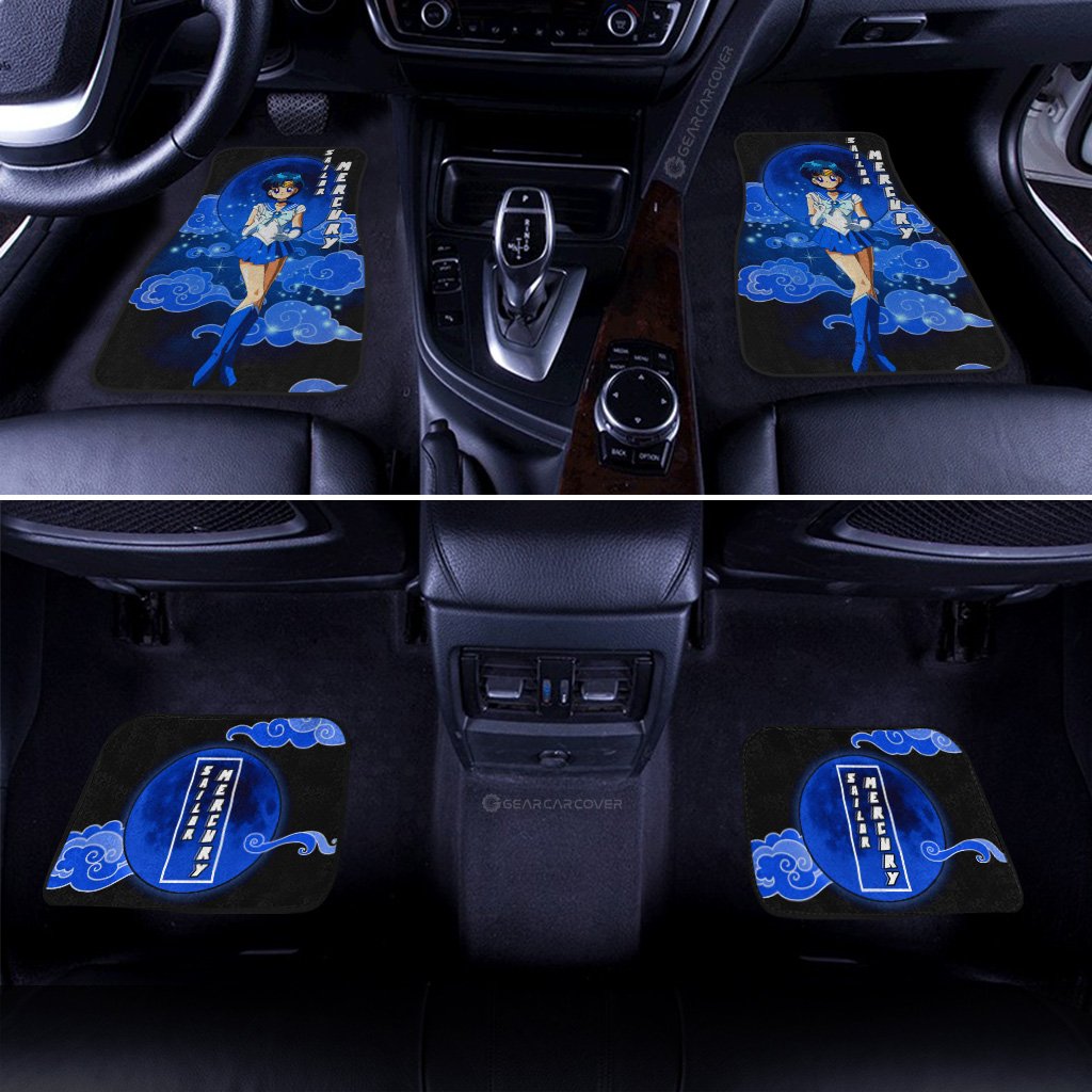 Sailor Mercury Car Floor Mats Custom Sailor Moon Anime Car Windshield Accessories