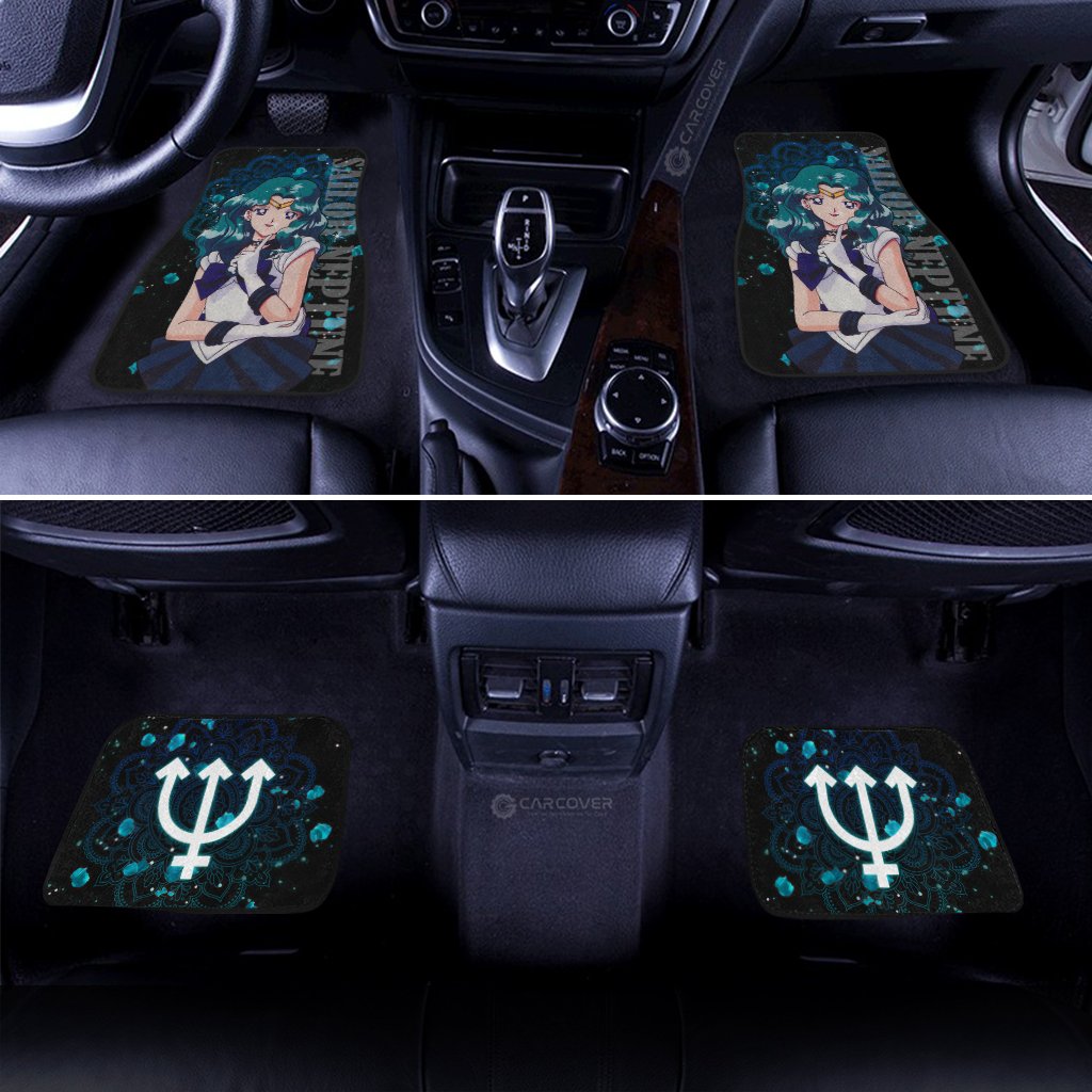 Sailor Neptune Car Floor Mats Custom Sailor Moon Anime Car Accessories