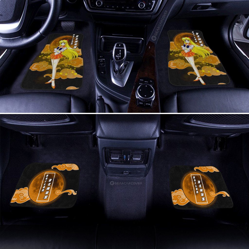 Sailor Venus Car Floor Mats Custom Sailor Moon Anime Car Windshield Accessories