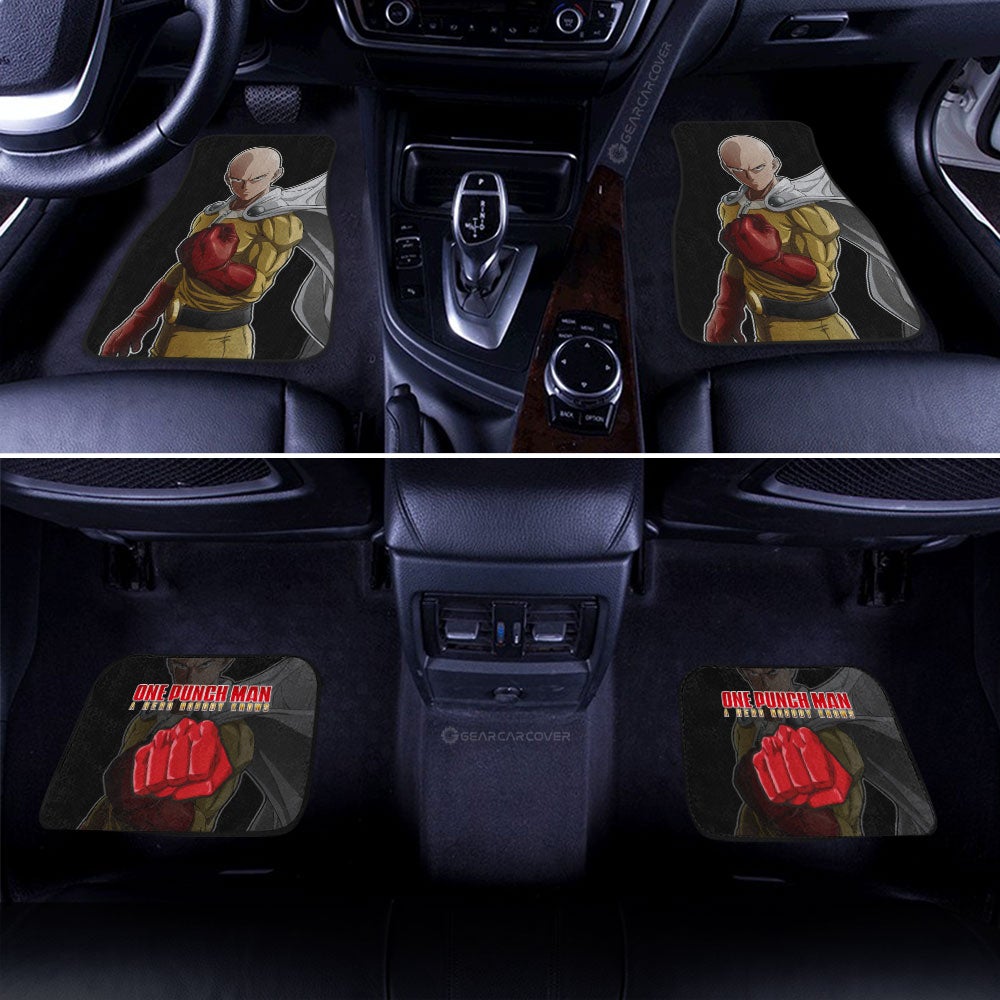 Saitama Car Floor Mats Custom Main Hero One Punch Man Anime Car Accessories