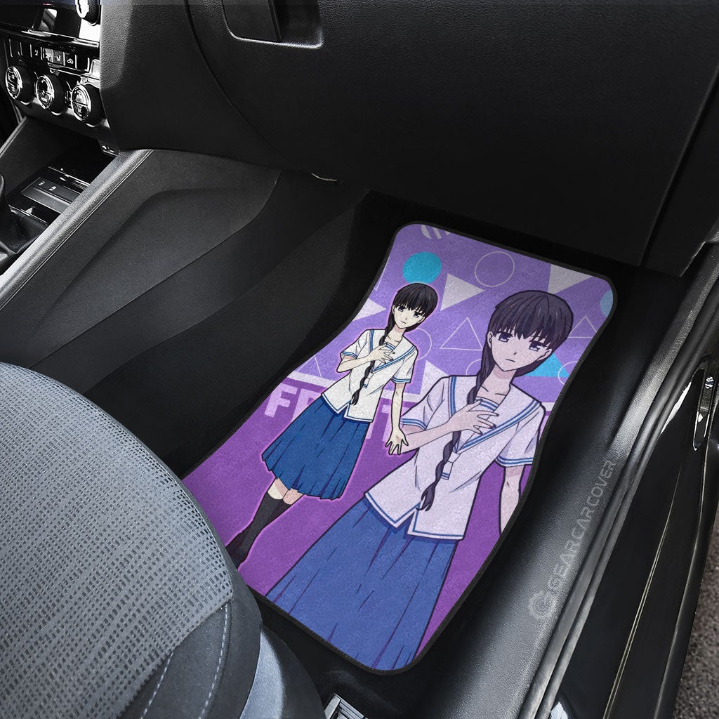 Saki Hanajima Car Floor Mats Custom Fruit Basket Anime Car Accessories