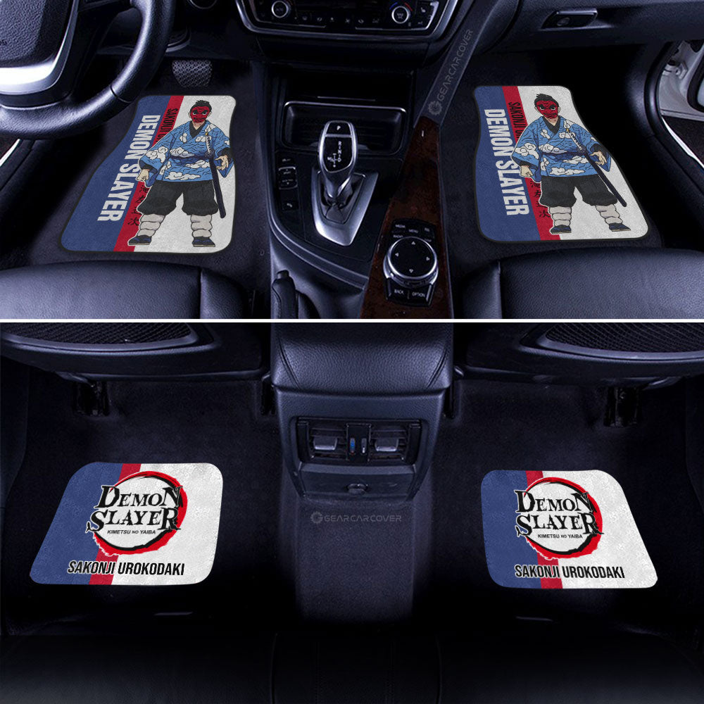 Sakonji Urokodaki Car Floor Mats Custom Demon Slayer Anime Car Accessories Gifts Idea For Fans
