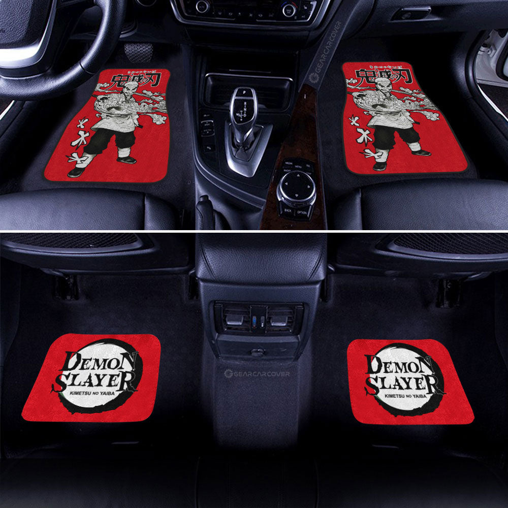 Sakonji Urokodaki Car Floor Mats Custom Demon Slayer Anime Car Accessories Manga Style For Fans