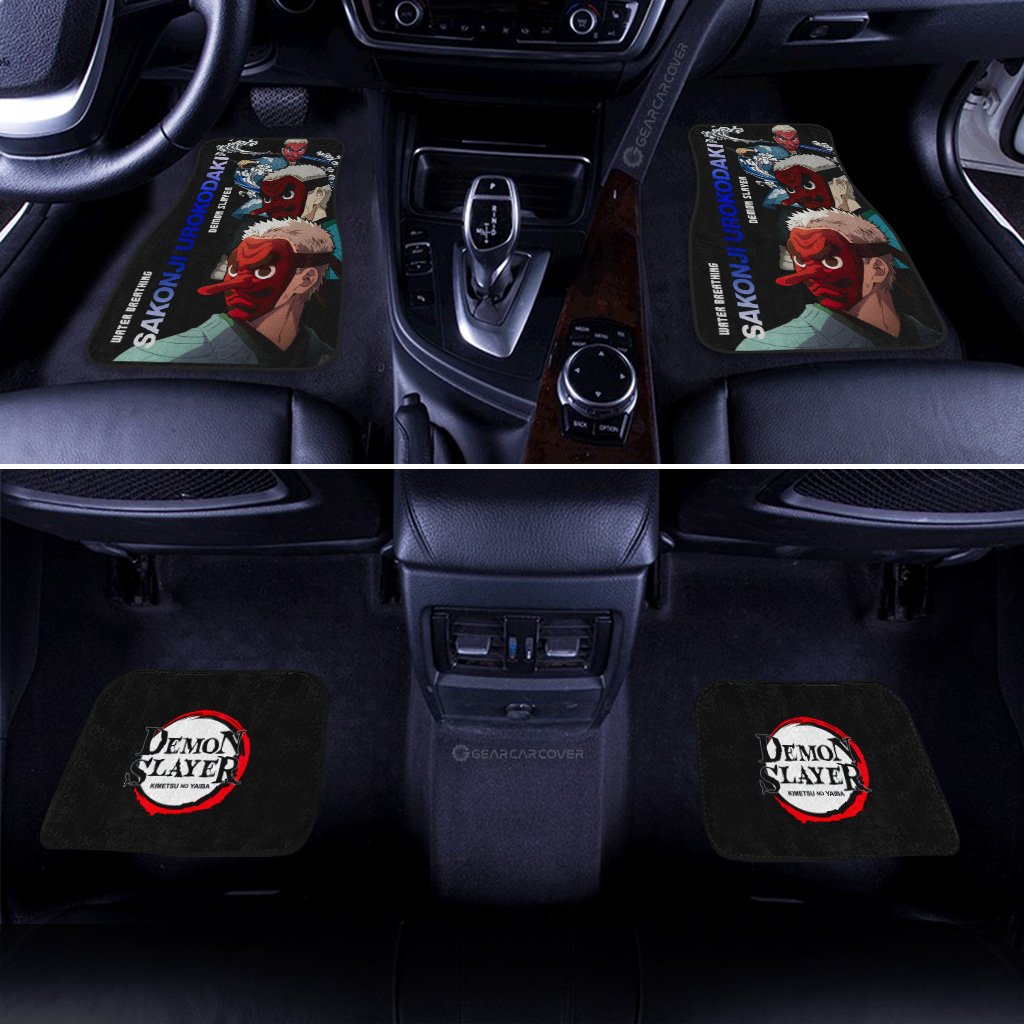 Sakonji Urokodaki Car Floor Mats Custom Demon Slayer Anime Gifts Idea For Fans