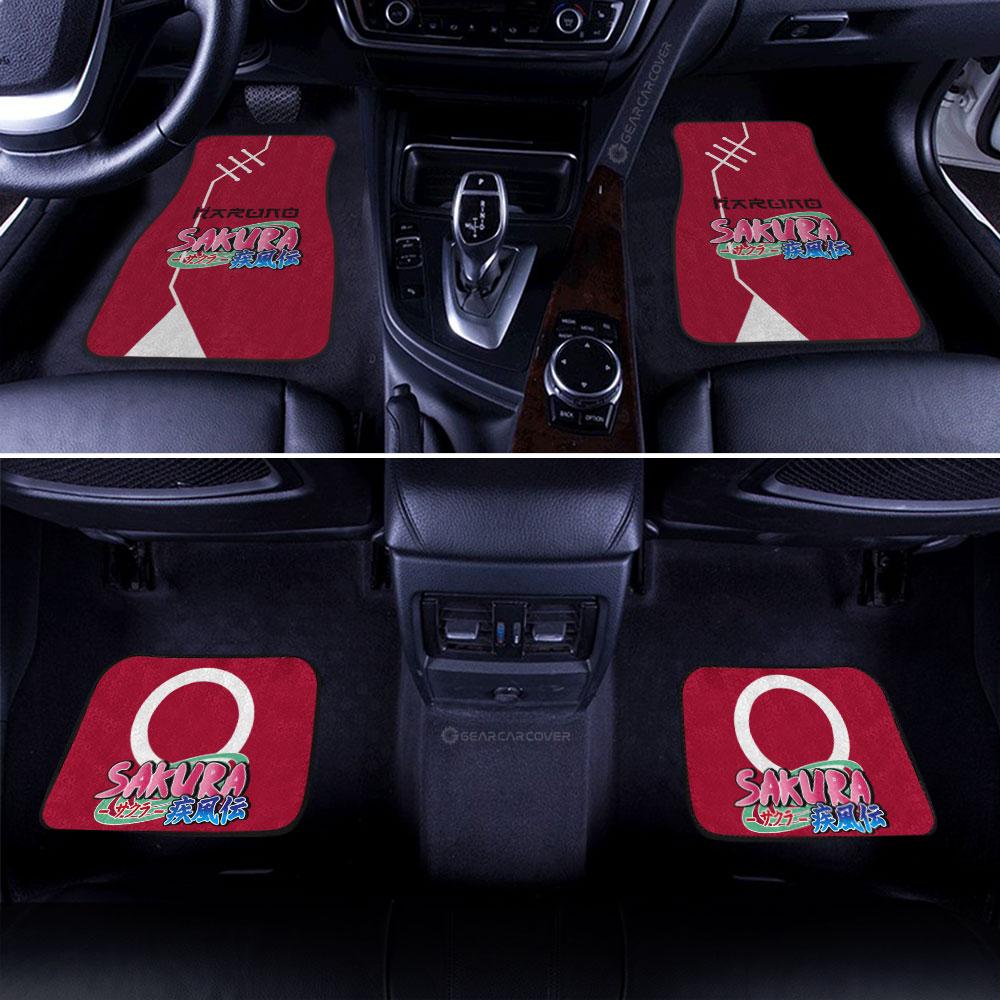 Sakura Uniform Car Floor Mats Custom Naruto Anime Car Interior Accessories