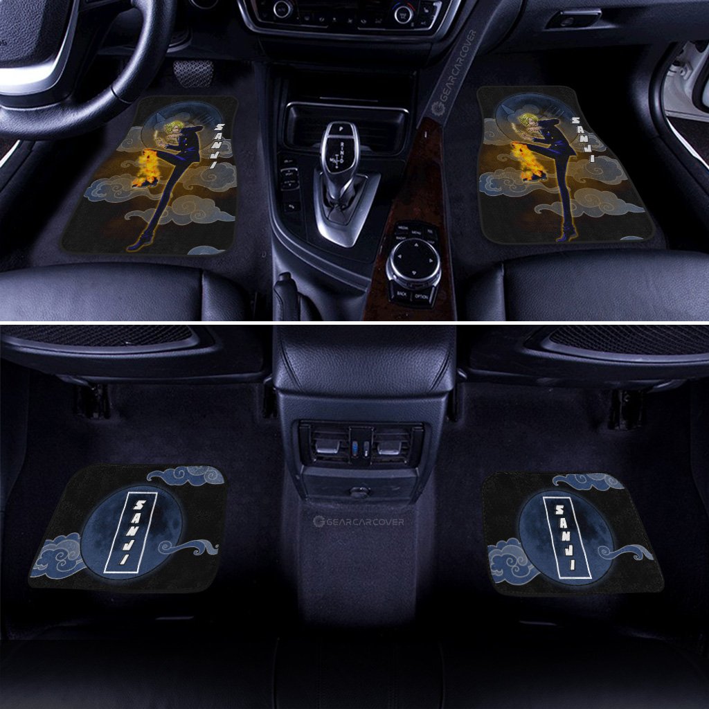 Sanji Car Floor Mats Custom Anime One Piece Car Accessories Gifts For Anime Fans