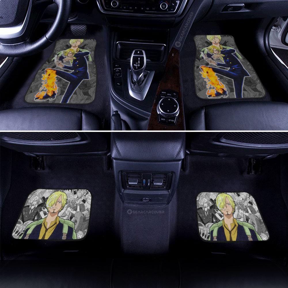 Sanji Car Floor Mats Custom Anime One Piece Car Interior Accessories
