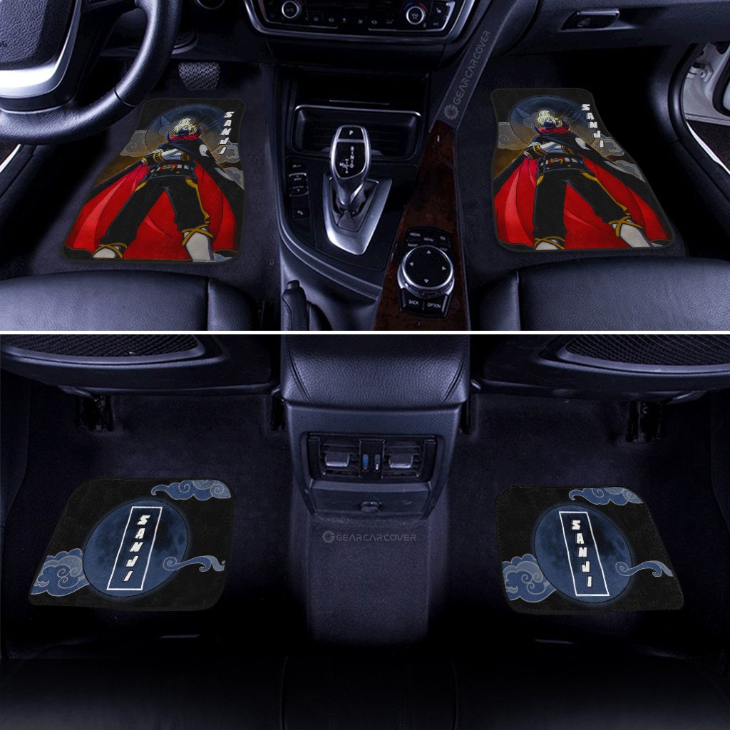 Sanji Raid Suit Car Floor Mats Custom Anime One Piece Car Accessories Gifts For Anime Fans