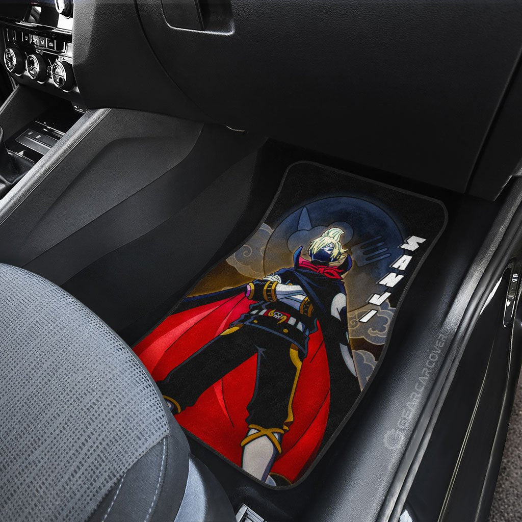 Sanji Raid Suit Car Floor Mats Custom Anime One Piece Car Accessories Gifts For Anime Fans