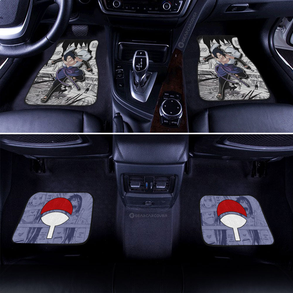Sasuke Car Floor Mats Custom Naruto Anime Car Accessories Mix Manga