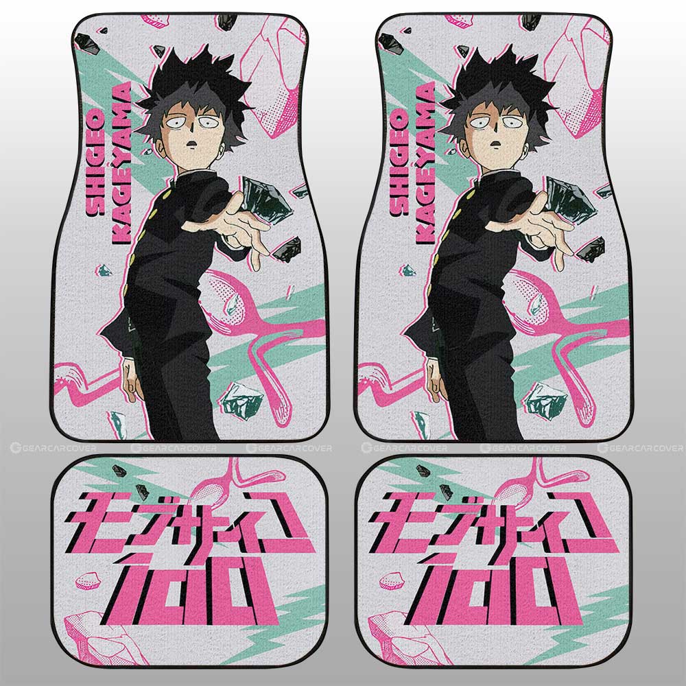 Shigeo Kageyama Car Floor Mats Custom Mob Psycho 100 Anime Car Accessories