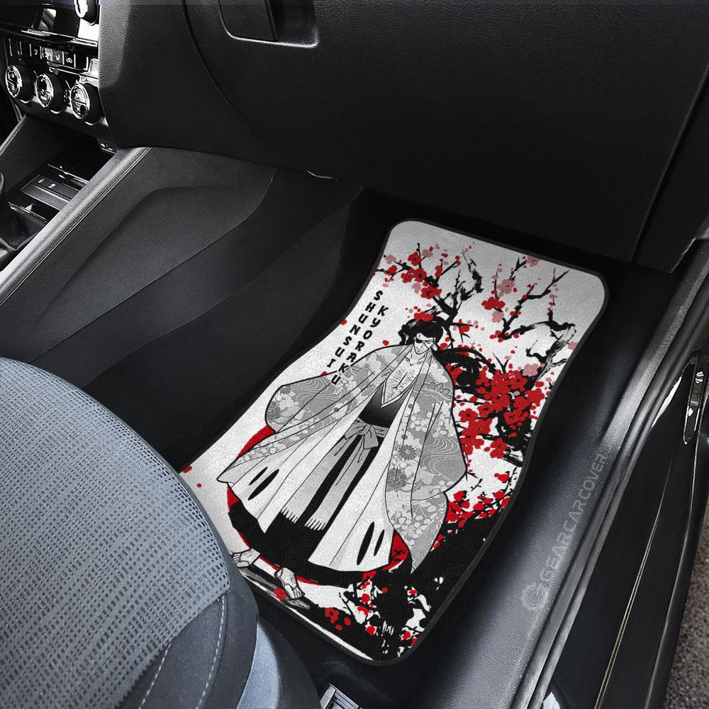Shunsui Kyoraku Car Floor Mats Custom Japan Style Anime Bleach Car Interior Accessories
