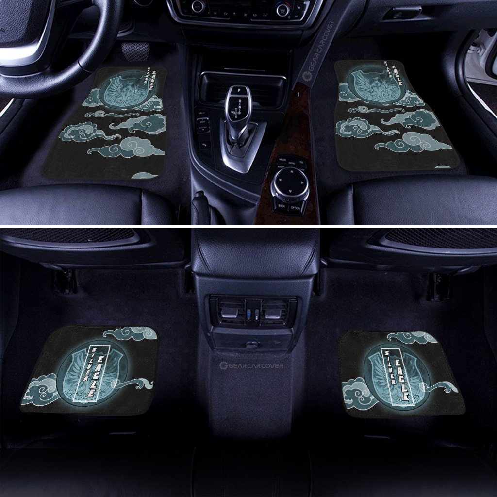 Silver Eagle Car Floor Mats Custom Anime Black Clover Car Accessories