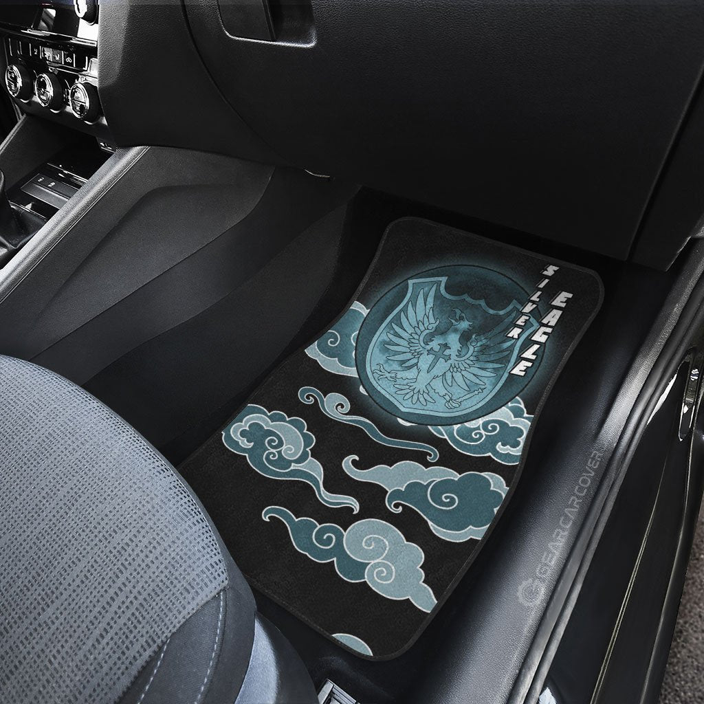 Silver Eagle Car Floor Mats Custom Anime Black Clover Car Accessories