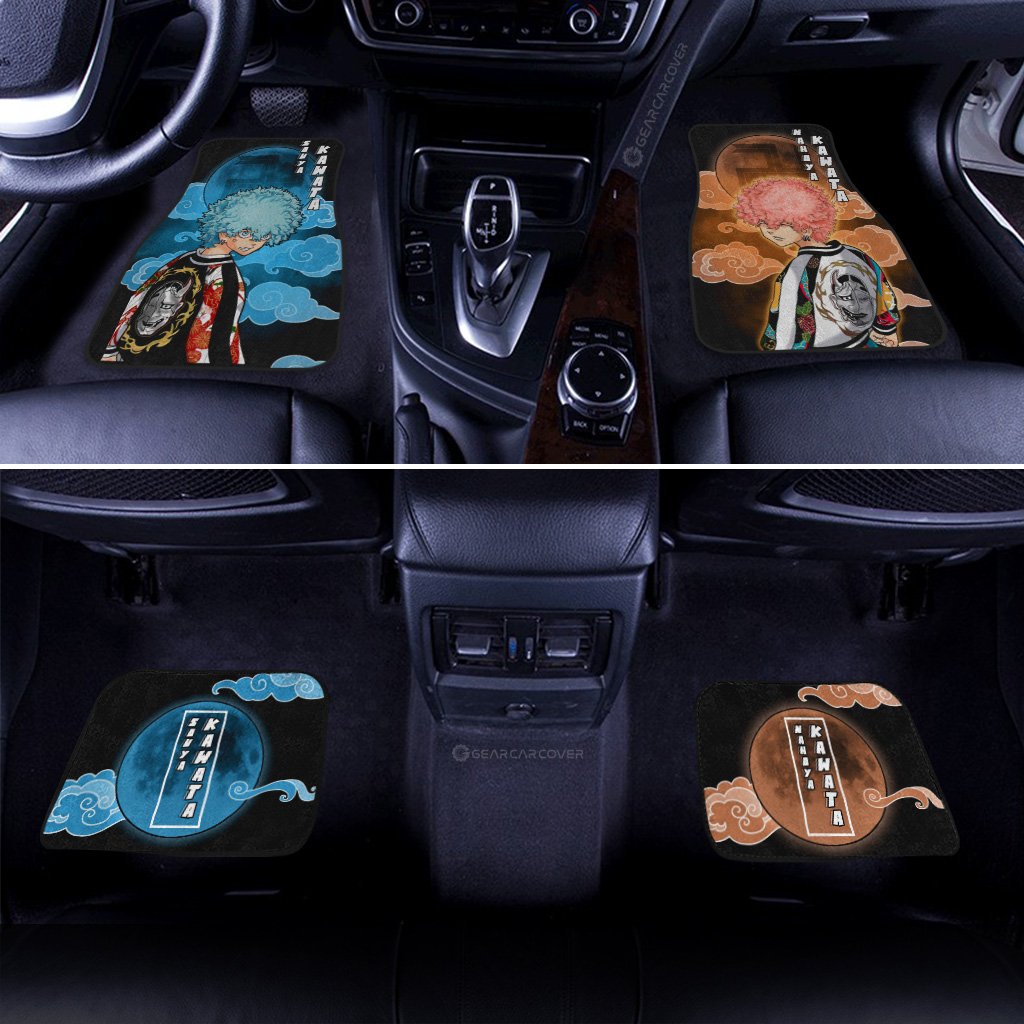 Souya Kawata And Nahoya Kawata Car Floor Mats Custom Tokyo Reverngers Anime Car Interior Accessories
