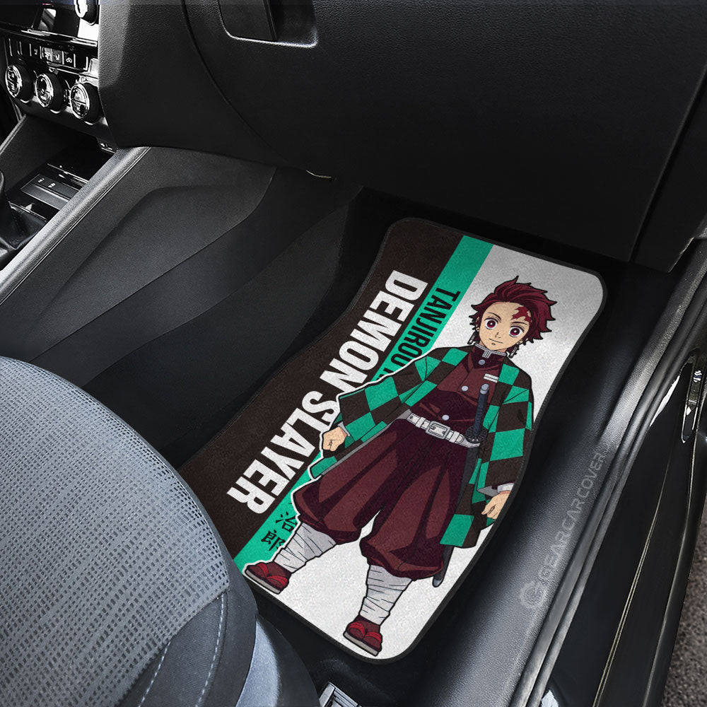 Tanjiro Kamado Car Floor Mats Custom Demon Slayer Car Accessories For Anime Fans