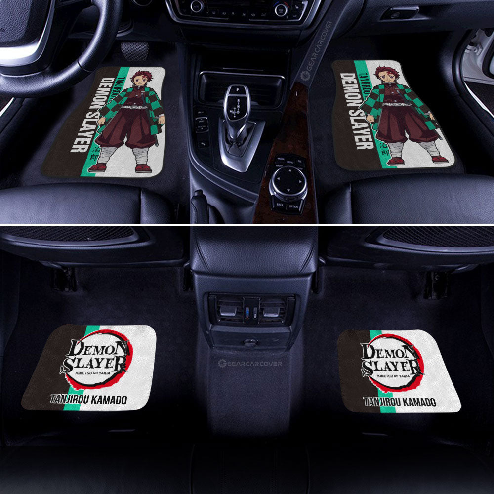 Tanjiro Kamado Car Floor Mats Custom Demon Slayer Car Accessories For Anime Fans