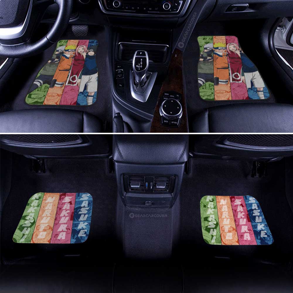 Team 7 Car Floor Mats Custom Anime Naruto Car Accessories