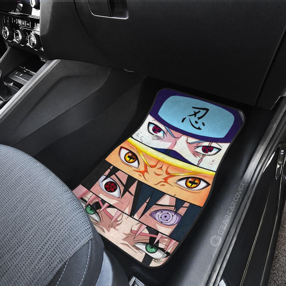 Team 7 Eyes Car Floor Mats Custom Naruto Anime Car Accessories
