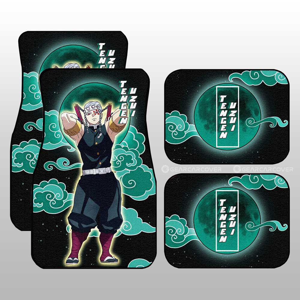 Tengen Uzui Car Floor Mats Custom Demon Slayer Anime Gifts Idea For Fans