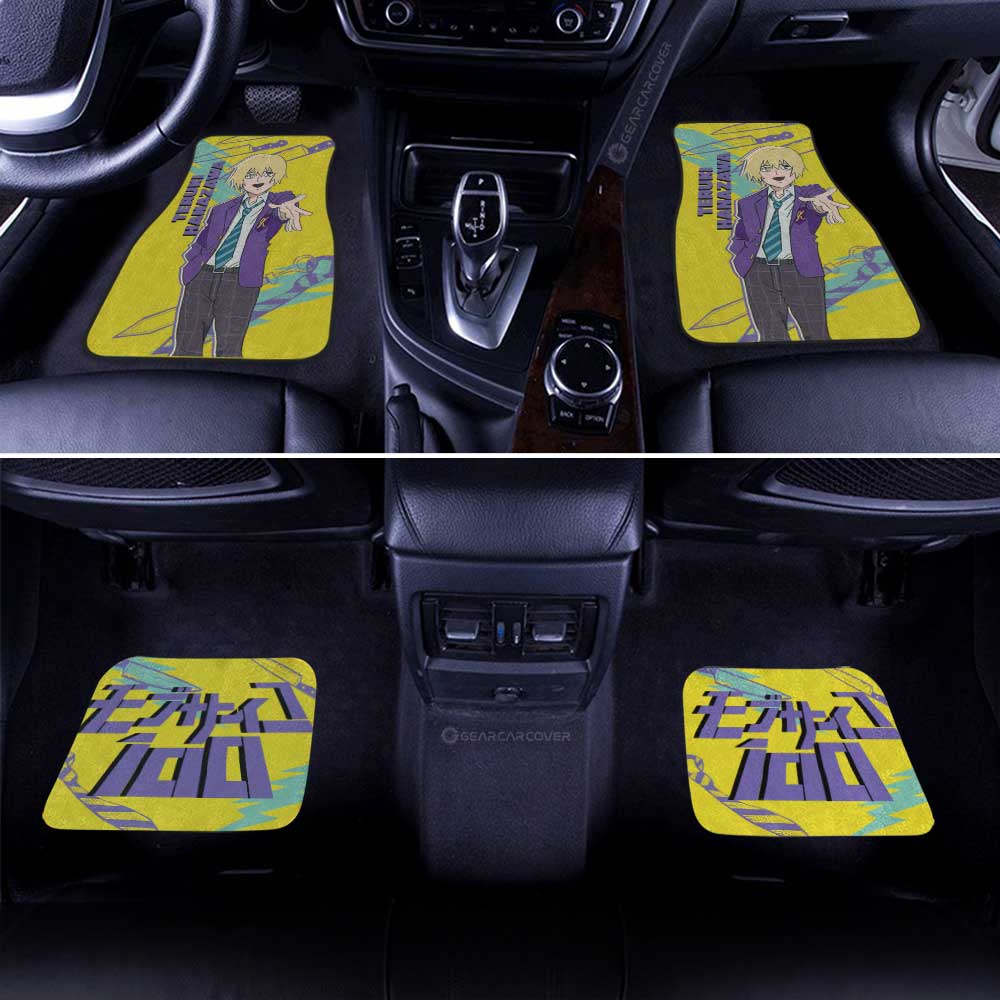 Teruki Hanazawa Car Floor Mats Custom Mob Psycho 100 Anime Car Accessories