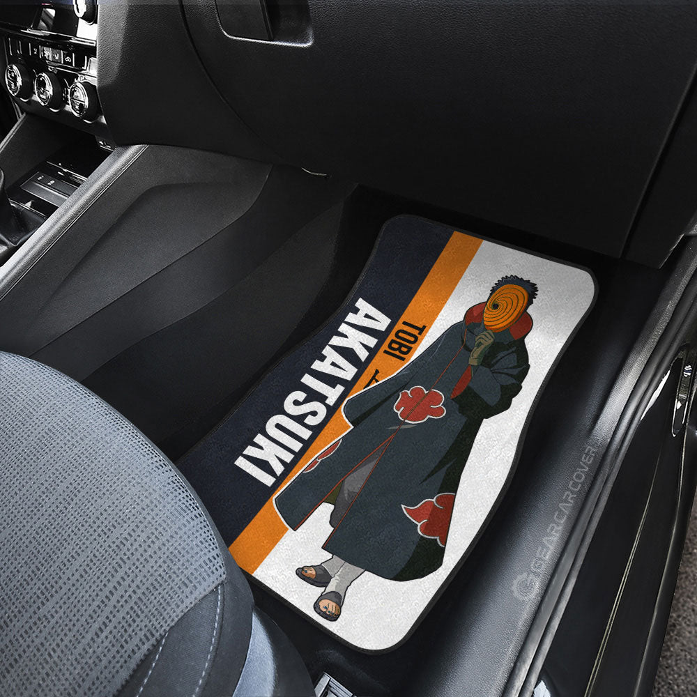 Tobi Car Floor Mats Custom Naruto Anime Car Accessories Gifts Idea For Fans