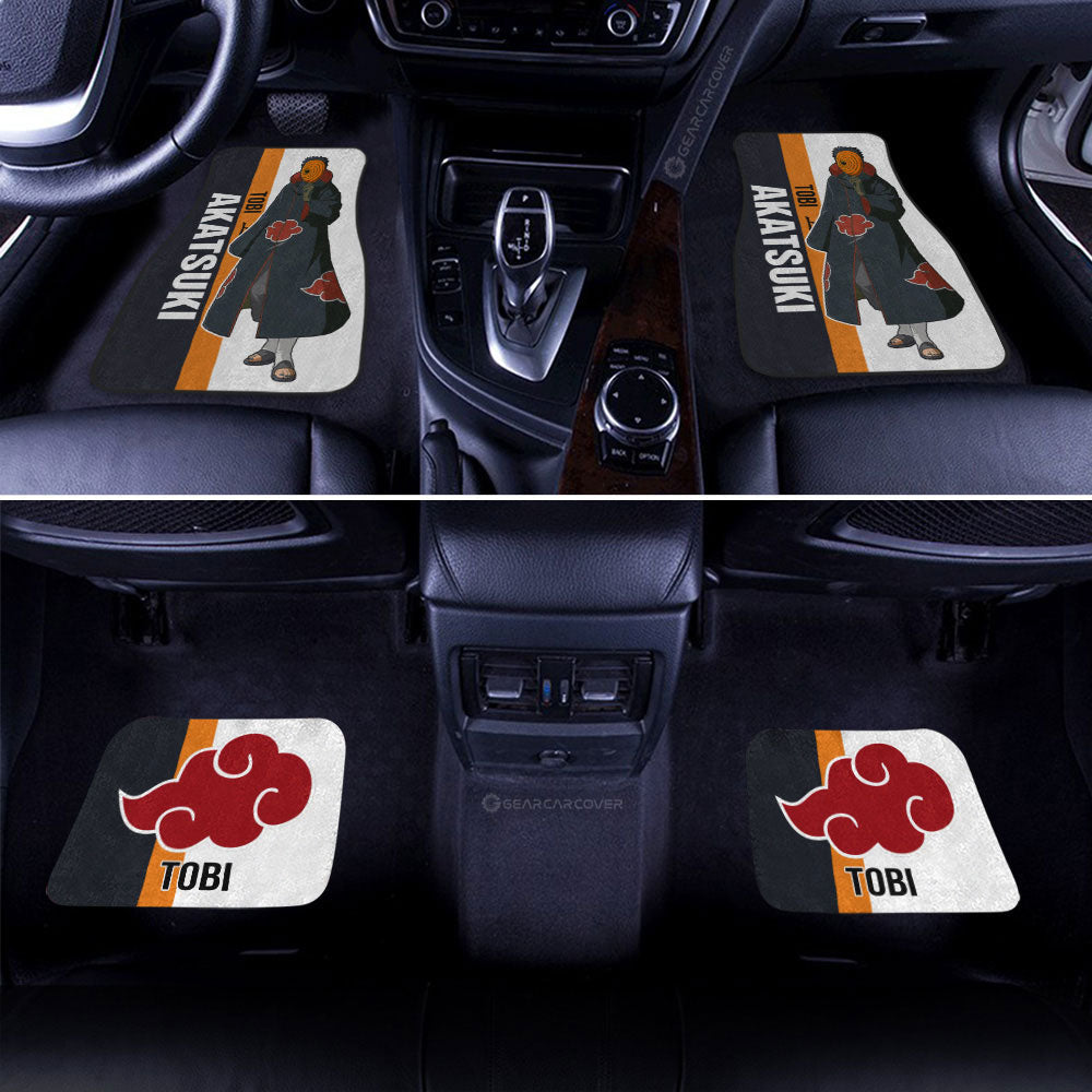 Tobi Car Floor Mats Custom Naruto Anime Car Accessories Gifts Idea For Fans