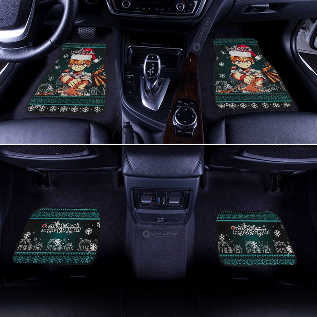 Toilet-Bound Hanako-kun Kou Minamoto Car Floor Mats Custom Christmas Anime Car Interior Accessories