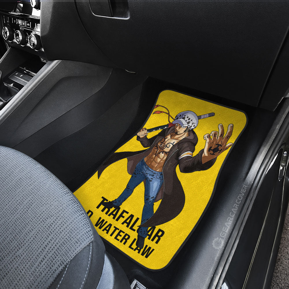 Trafalgar D. Water Law Car Floor Mats Custom Anime Car Accessories For One Piece Fans