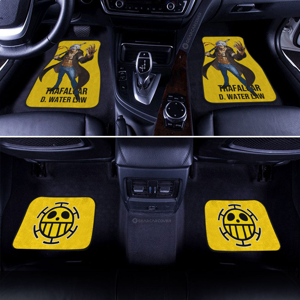 Trafalgar D. Water Law Car Floor Mats Custom Anime Car Accessories For One Piece Fans
