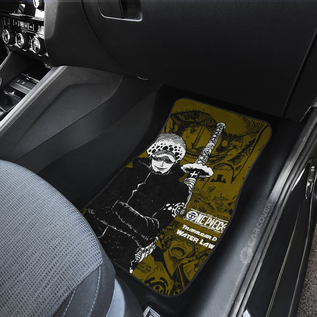 Trafalgar D. Water Law Car Floor Mats Custom Anime Mix Manga One Piece Car Interior Accessories
