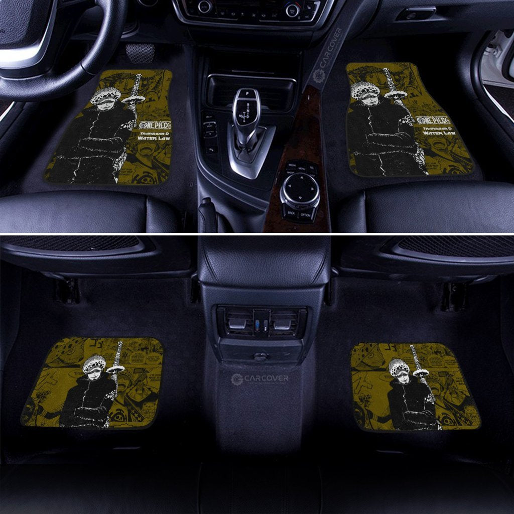 Trafalgar D. Water Law Car Floor Mats Custom Anime Mix Manga One Piece Car Interior Accessories