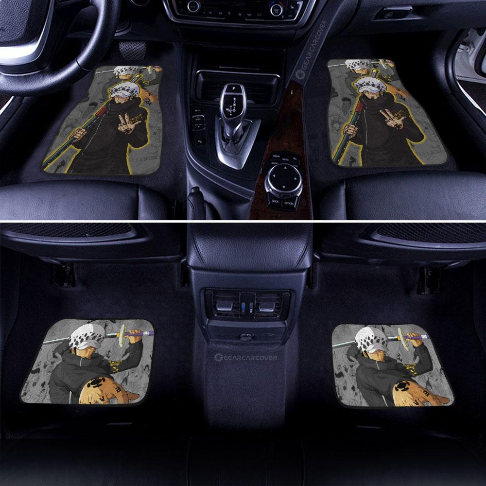 Trafalgar Law Car Floor Mats Custom Anime One Piece Car Accessories