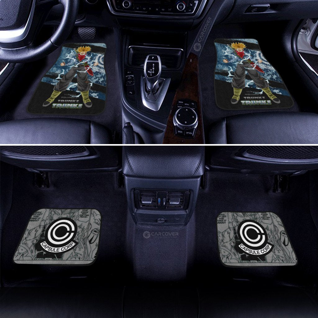 Trunks Car Floor Mats Custom Anime Dragon Ball Car Accessories