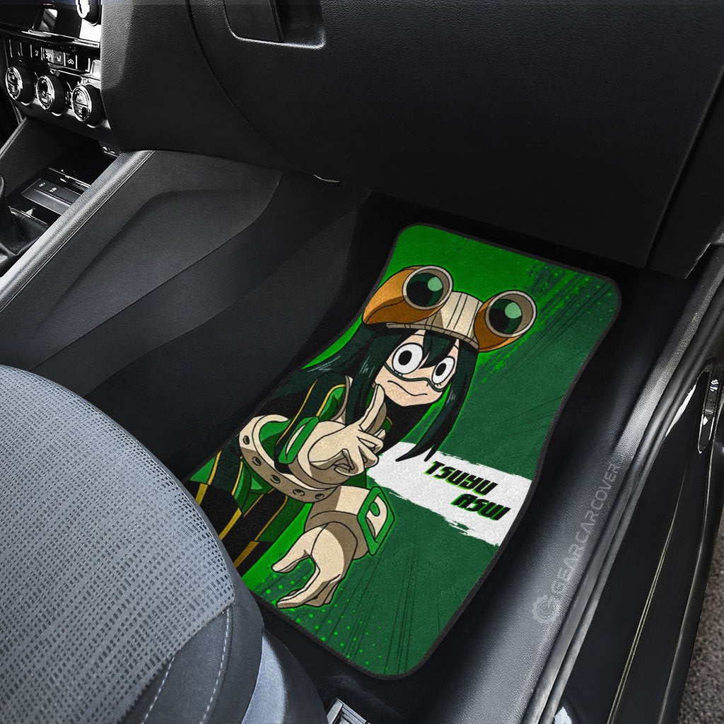Tsuyu Asui Car Floor Mats Custom Gifts For My Hero Academia Anime Fans