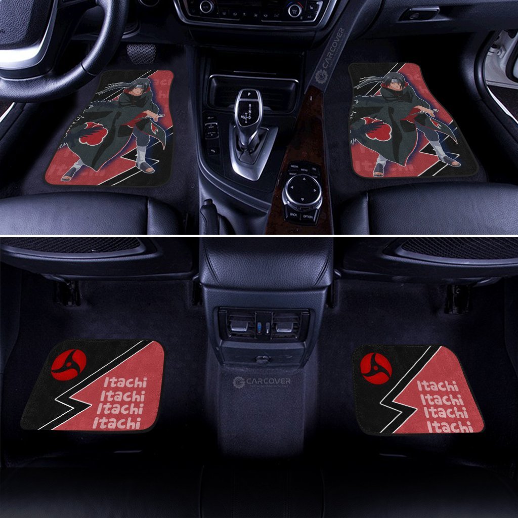 Uchiha Itachi Car Floor Mats Custom Akatsuki Members Anime Car Accessories