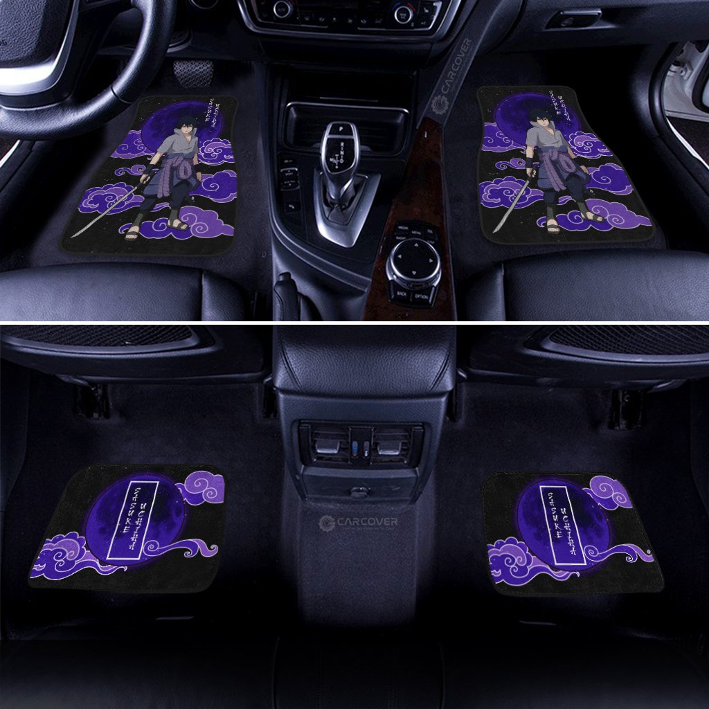 Uchiha Sasuke Car Floor Mats Custom Anime Naruto Shippuden Car Accessories