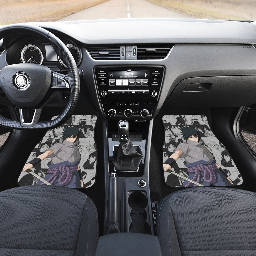 Uchiha Sasuke Car Floor Mats Custom Manga Anime Naruto Car Accessories