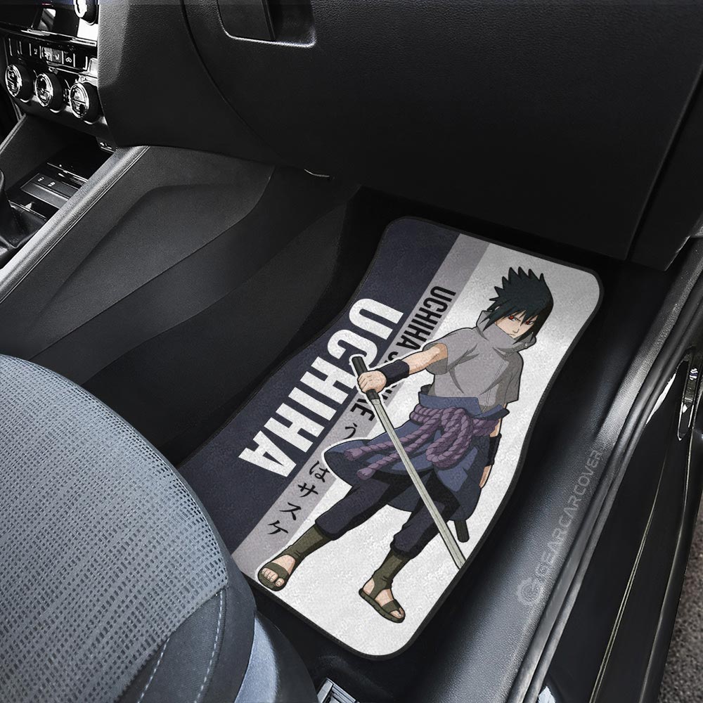 Uchiha Sasuke Car Floor Mats Custom Naruto Anime Car Accessories Gifts Idea For Fans