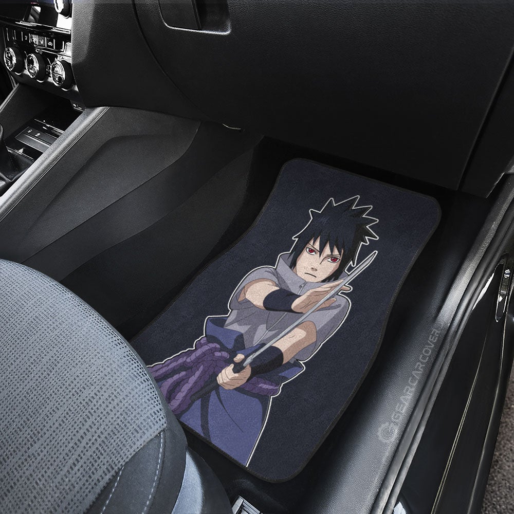 Uchiha Sasuke Car Floor Mats Custom Naruto Anime Gifts For Fans