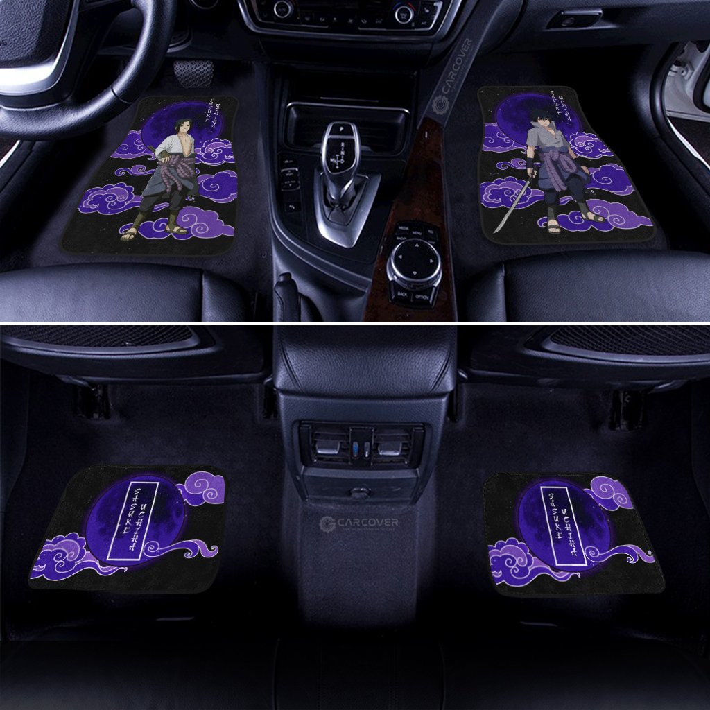 Uchiha Sasuke Car Floor Mats Custom Naruto Shippuden Anime Car Accessories