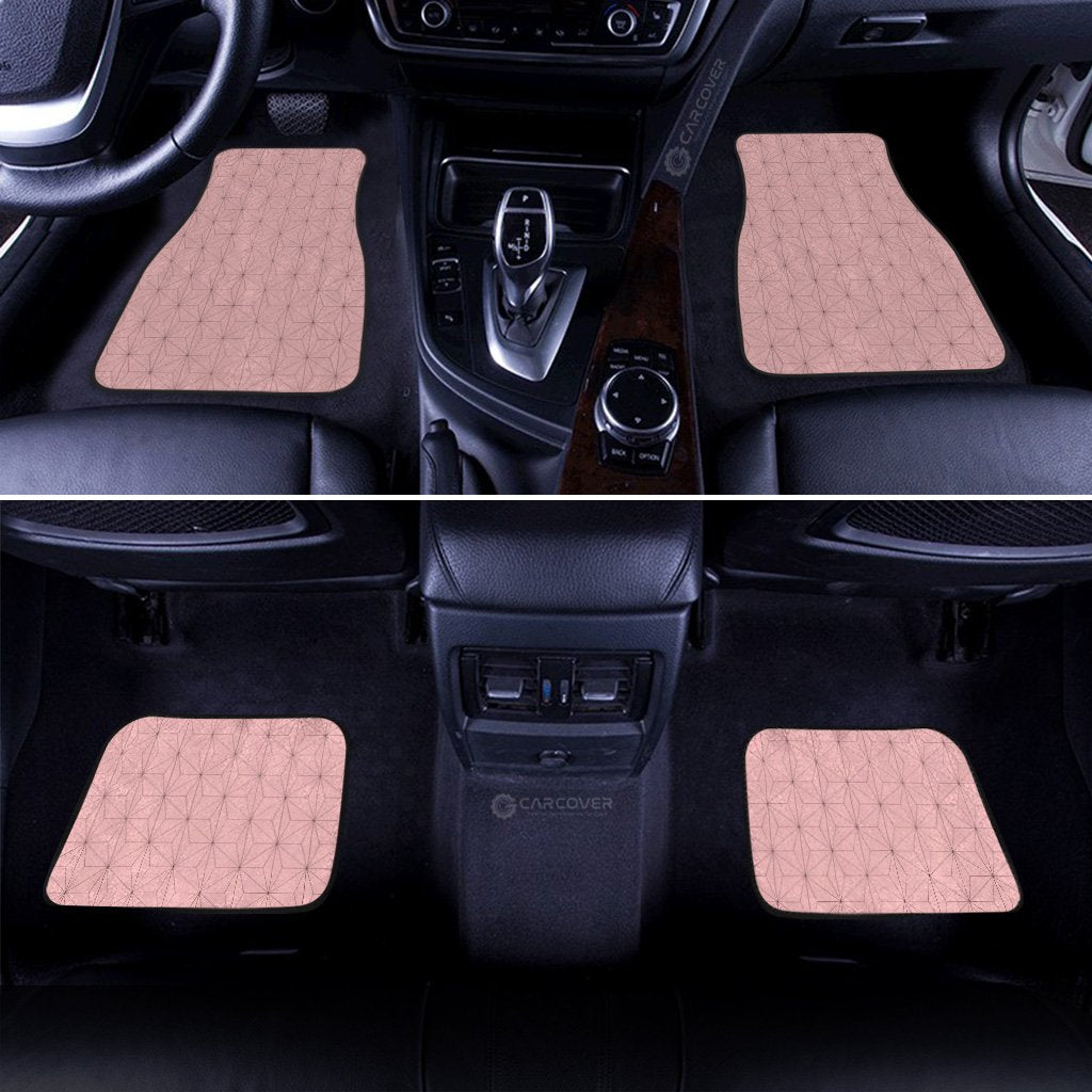 Uniform Nezuko Car Floor Mats Custom Demon Slayer Anime Car Accessories