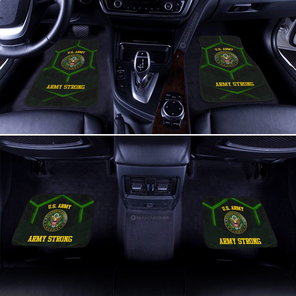 U.S Army Car Floor Mats Custom Army Strong US Military Car Accessories