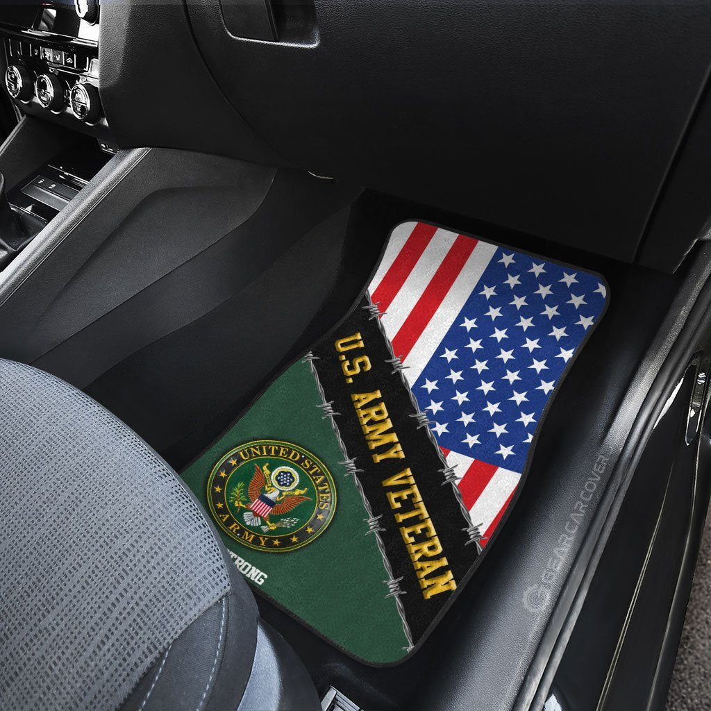 U.S. Army Veterans Car Floor Mats Custom United States Military Car Accessories Gifts Idea