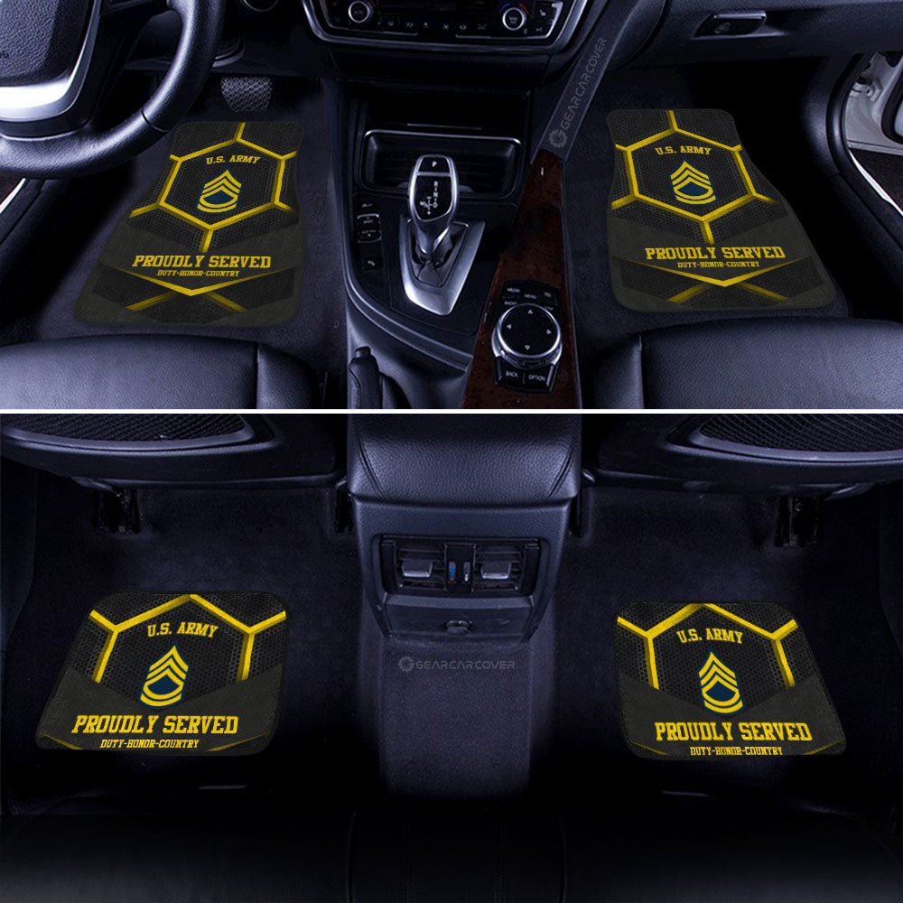 U.S Army Veterans Car Floor Mats Custom US Military Car Accessories